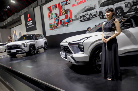 Mobil Mitsubishi di IIMS 2026. Foto: Jamal Ramadhan/kumparan