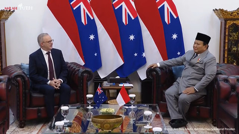 Presiden Prabowo Subianto kembali menerima kunjungan Perdana Menteri (PM) Australia, Anthony Albanese, di Istana Kepresidenan Jakarta, Jumat (6/2/2026). Foto: YouTube/ Sekretariat Presiden
