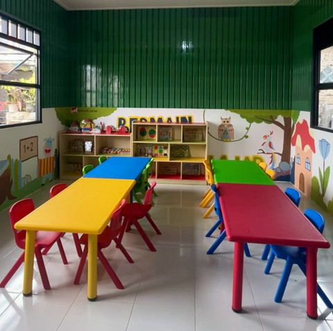 Ruang kelas block school Paud Al-Alam, Tangerang, Jumat (6/2). Foto: Sarah Tri Wulandari/kumparan