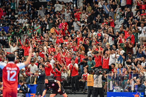 Suporter Timnas Futsal Indonesia saat Piala Asia 2026. Foto: Dok. Istimewa