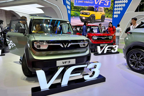 Booth VinFast di IIMS 2026. Foto: Fitra Andrianto/kumparan