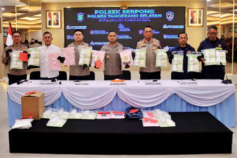 Polres Tangerang Selatan mengungkap peredaran puluhan ribu obat keras. Foto: Dok. Istimewa