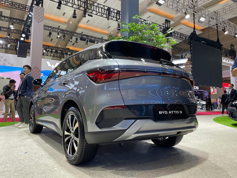 BYD Atto 3 Advanced Plus di IIMS 2026. Foto: Sena Pratama/kumparan