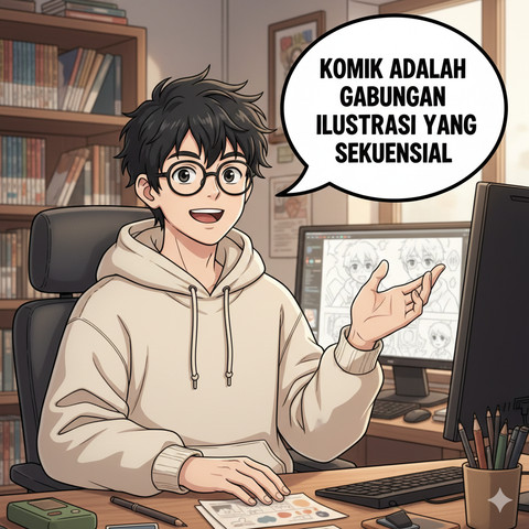 Ilustrasi komik. Foto: Gemini 3 AI