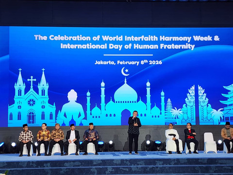 Perayaan World Interfaith Harmony Week dan International Day of Human Fraternity yang digelar Inter-Religious Council (IRC) Indonesia di Gedung Nusantara IV, Minggu (8/2). Foto: Dok. Istimewa