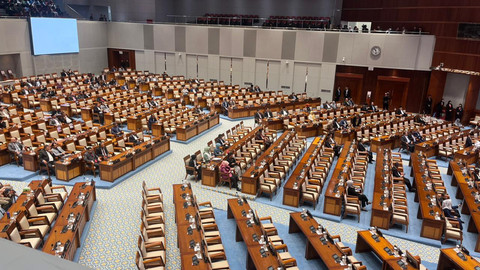 Suasana Rapat Paripurna ke-13 Masa Persidangan III Tahun Sidang 2025-2026 di Kompleks Parlemen, Senayan, Jakarta Pusat pada Selasa (10/2/2026). Foto: Nasywa Athifah/kumparan