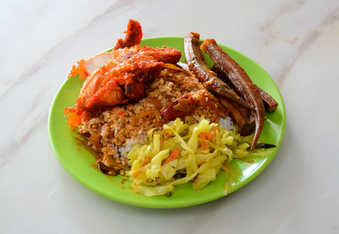 Ilustrasi nasi kandar Malaysia. Foto: Teacher Photo/Shutterstock