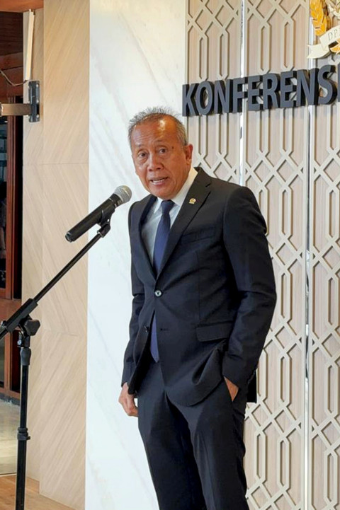 Wakil Ketua DPR RI, Saan Mustopa di DPR, Selasa (10/2/2026). Foto: Abid Raihan/kumparan