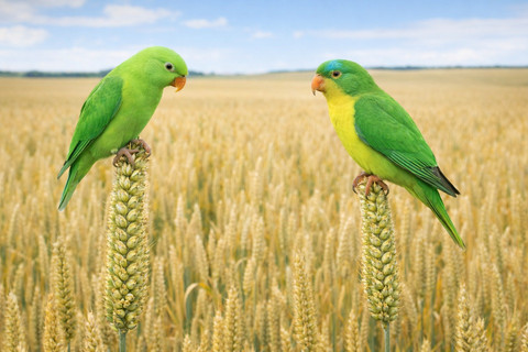 Keistimewaan biologisnya terletak pada lidah berujung sikat. Struktur ini memungkinkan Perkici Buru mengisap nektar dan mengumpulkan serbuk sari secara efisien. Foto: ChatGPT