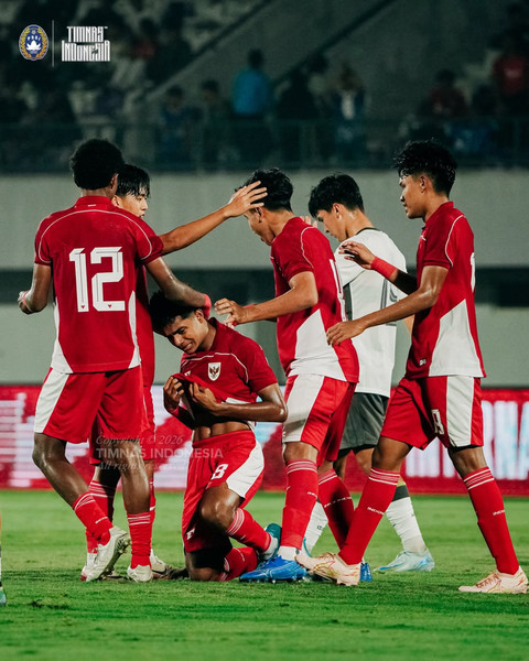 Timnas U-17 vs China di Indomilk Arena. Foto: Dok. Instagram @timnasindonesia