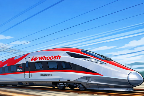 Ilustrasi Kereta Cepat Whoosh. Foto: Generated AI