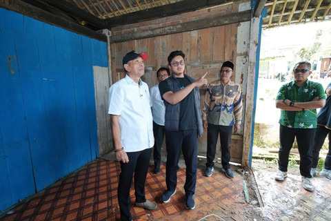 Wamensos Agus Jabo Priyono meninjau langsung pembangunan Rumah Sejahtera Terpadu (RST) di Desa Purwosari, Kecamatan Salaman, Kabupaten Magelang, Jawa Tengah, Kamis (12/2/2026). Foto: Dok. Kemensos RI