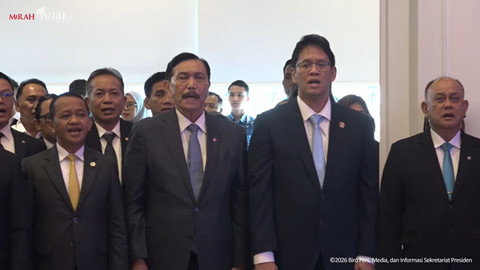 Tamu undangan dalam acara Indonesia Economic Outlook 2026, Jakarta, Jumat (13/2/2026). Foto: YouTube/ Sekretariat Presiden