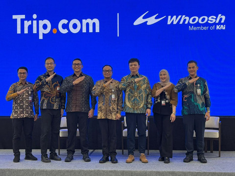 Peluncuran kerja sama antara kereta cepat Whoosh dengan Trip.com. Foto: Andari Novianti/kumparan