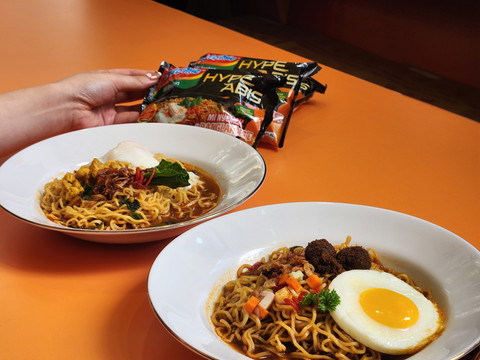 Pembukaan festival Indomie Nyemek on The Block yang digelar di Gandaria City Mall, Jumat (13/2). Foto: Ela Nurlaela/kumparan