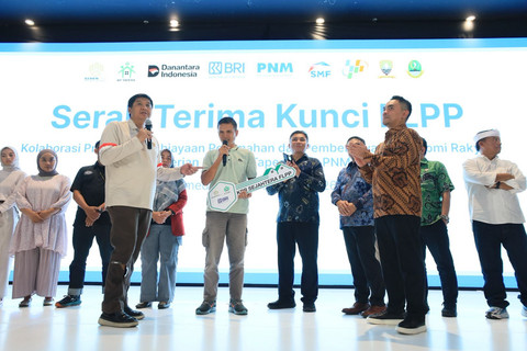 BRI bersama Kementerian PKP, BP Tapera, PNM, dan SMF menggelar acara bertajuk Kolaborasi Program Pembiayaan Perumahan dan Pemberdayaan Ekonomi Rakyat di Sumedang, Jumat (13/2/2026). Foto: Dok. BRI