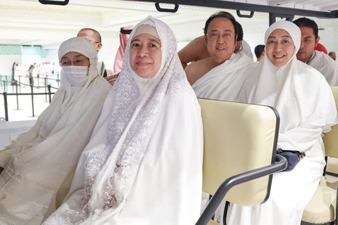Ketua Umum DPP PDIP sekaligus Presiden ke-5 Indonesia, Megawati Soekarnoputri melaksanakan ibadah umrah bersama keluarga. Foto: Dok. PDIP