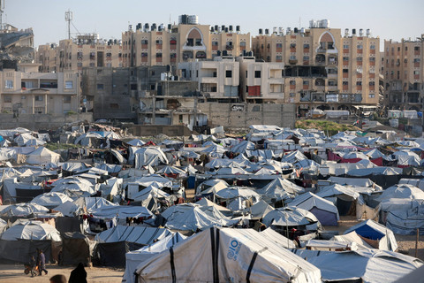 Sebuah kamp di Khan Younis, Jalur Gaza. Foto: Ramadan Abed/REUTERS