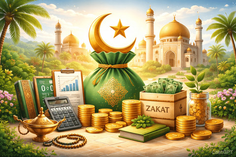 Ilustrasi keuangan syariah Foto: Dok. ChatGPT