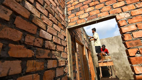 Ilustrasi proses pembangunan rumah. Foto: Dok. BTN