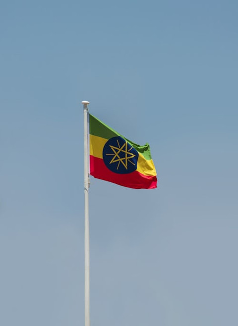 Bendera Ethiopia. Foto: Aboodi Vesakaran/Unsplash