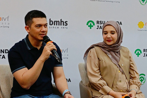 Konferensi Pers Kelahiran Anak Irwansyah dan Zaskia Sungkar di Kawasan Menteng, Jakarta Pusat. Foto: Aprilandika Pratama/kumparan