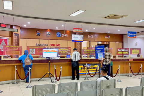 Suasana Samsat Banyumanik atau Samsat Semarang II. Foto: Intan Alliva/kumparan