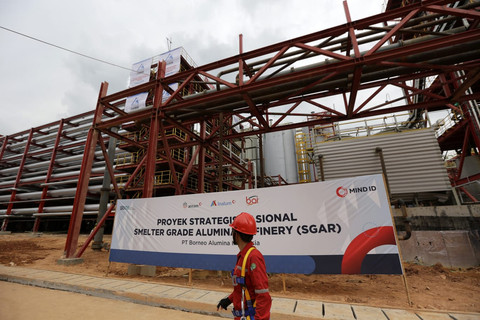 Proyek Smelter Grade Alumina Refinery (SGAR) Mempawah. Foto: Dok. MIND ID