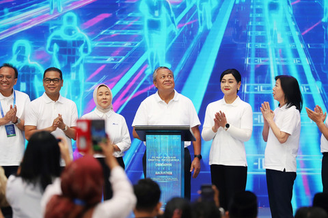 Gubernur Bank Indonesia, Perry Warjiyo memberikan kata sambutan dalam peresmian soft launching Pusat Inovasi Digital Indonesia (PIDI) di Kantor Bank Indonesia, Jakarta, Senin (23/2/2026). Foto: Iqbal Firdaus/kumparan