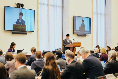 Menteri Luar Negeri Sugiono di Jenewa, Swiss (23/2/2026). Foto: Kemlu RI