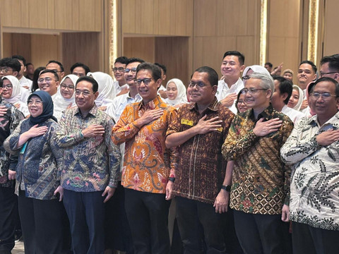 Suasana orientasi pusat Program Pendidikan Dokter Spesialis (PPDS) di Rumah Sakit Pendidikan Penyelenggara Utama (RSPPU) di Gedung Kemenkes, Jakarta Selatan, Rabu (25/2).  Foto: Amira Nada Fauziyyah/kumparan