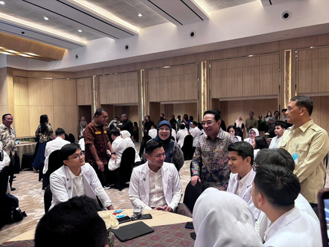 Suasana orientasi pusat Program Pendidikan Dokter Spesialis (PPDS) di Rumah Sakit Pendidikan Penyelenggara Utama (RSPPU) di Gedung Kemenkes, Jakarta Selatan, Rabu (25/2).  Foto: Amira Nada Fauziyyah/kumparan