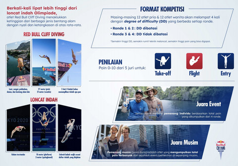 Indonesia Jadi tuan Rumah Red Bull Cliff Diving World Series 2026. Foto: Istimewa
