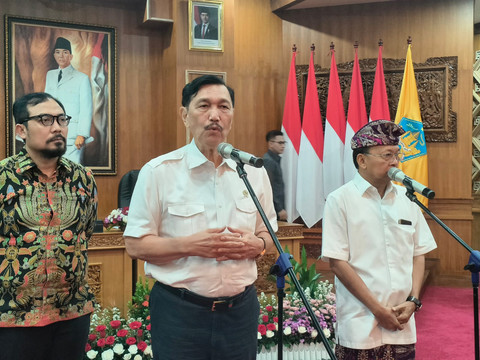 Ketua Dewan Ekonomi Nasional Luhut Binsar di Bali. Foto: Denita BR Matondang/kumparan