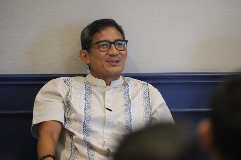 Indonesia Strategic Investor, Sandiaga Salahuddin Uno dalam MIT Kuo Sharper Center the 2026 Indonesia Series di Nur Corner 28, Senayan, Jakarta, Kamis (26/2/2026). Foto: Iqbal Firdaus/kumparan