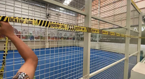 Sudin Citata Jaktim segel lapangan padel di Pulomas, Jaktim yang ganggu warga pada Kamis (26/2/2026). Foto: Dok. Istimewa