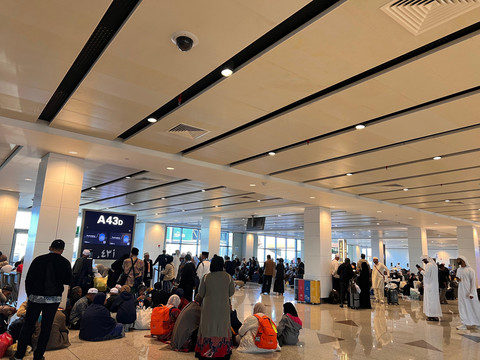 Kondisi Bandara King Abdulaziz, Jeddah, Arab Saudi, Sabtu (28/2/2026). Foto: Dok. Heny L