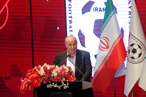 Presiden Federasi Sepak Bola Iran, Mehdi Taj. Foto: Atta Kenare/AFP