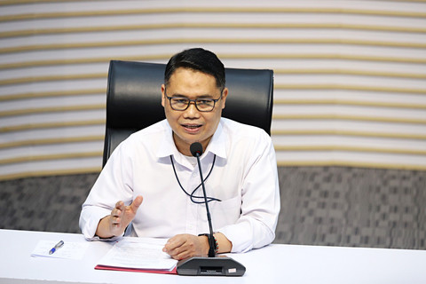 Deputi Bidang Penindakan KPK, Asep Guntur Rahayu menjelaskan kepada media terkait OTT Bupati Pekalongan pada Konferensi Pers di Gedung Merah Putih KPK, Jakarta, Rabu (4/3/2026). Foto: Iqbal Firdaus/kumparan