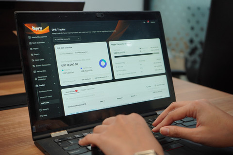 Bank Mandiri hadirkan fitur DHE Tracker di Kopra by Mandiri dalam membantu pengelolaan DHE SDA pelaku usaha. Foto: Dok. Bank Mandiri