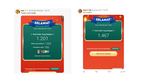 Pengguna yang memainkan Goyang ShopeePay. Foto: dok. Istimewa