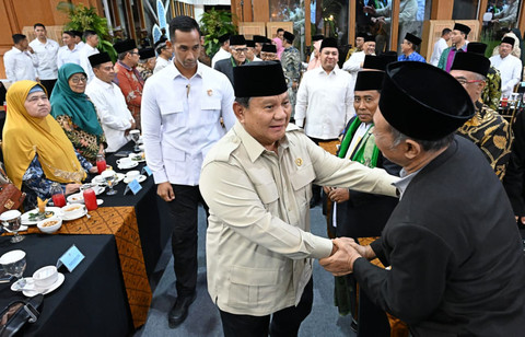 Presiden Republik Indonesia Prabowo Subianto menggelar buka puasa bersama dengan sejumlah ulama di Istana Negara, Jakarta Pusat, Kamis (5/3/2026). Foto: Dok. Muchlis Jr - Biro Pers Sekretariat Presiden