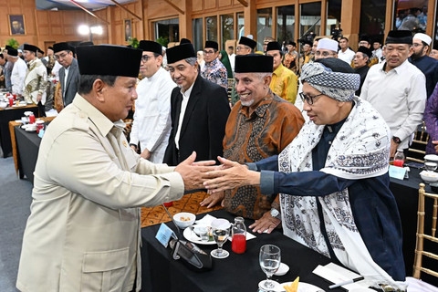 Presiden Republik Indonesia Prabowo Subianto menggelar buka puasa bersama dengan sejumlah ulama di Istana Negara, Jakarta Pusat, Kamis (5/3/2026). Foto: Dok. Muchlis Jr - Biro Pers Sekretariat Presiden