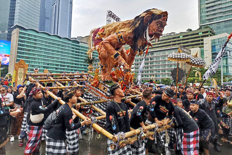 Gelaran Festival Pawai Ogoh-ogoh 2026 di Bundaran HI, Jakarta, Minggu (8/3). Foto: Nauval Pratama/kumparan