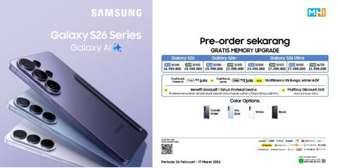 Pre-Order Samsung Galaxy S26 Series di MHI. Foto: PT Mitra Hub Indonesia.