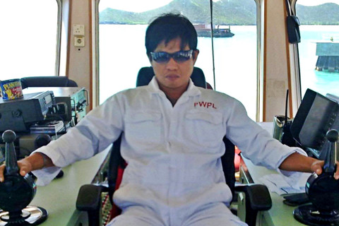 Kapten kapal tug boat Musaffah 2, Miswar Paturusi, yang hilang di Selat Hormuz usai kapalnya meledak dan tenggelam pada Jumat (6/3). Foto: Dok. Istimewa