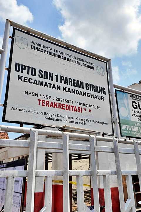 SDN 1 Parean Girang, Kecamatan Kandanghaur, Kabupaten Indramayu, Jawa Barat. Foto: Dok. Bakom RI