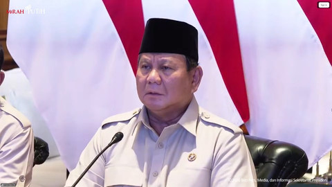 Presiden Prabowo Subianto meresmikan 218 jembatan pada Senin (9/3/2026). Foto: Youtube/Sekretariat Presiden