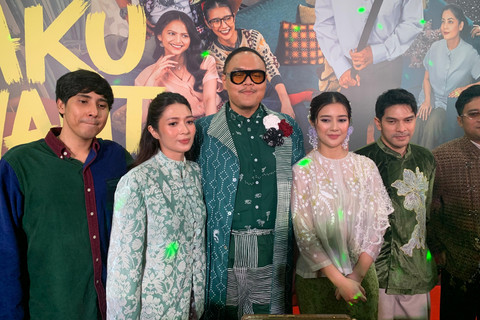 Jumpa pers film Tunggu Aku Sukses Nanti di XXI Epicentrum, Jakarta Selatan, Senin (9/3/2026). 
 Foto: Vincentius Mario/kumparan
