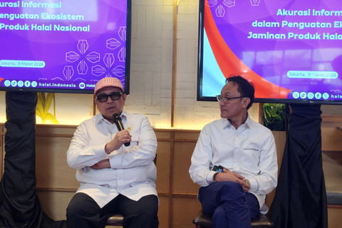 Kepala BPJPH Ahmad Haikal Hasan atau Babe Haikal di acara media gathering dan buka puasa bersama di Imperial Kitchen & Dimsum - The Amboja, Jakarta Timur, Senin (9/3/2026). Foto: Ela Nurlaela/kumparan